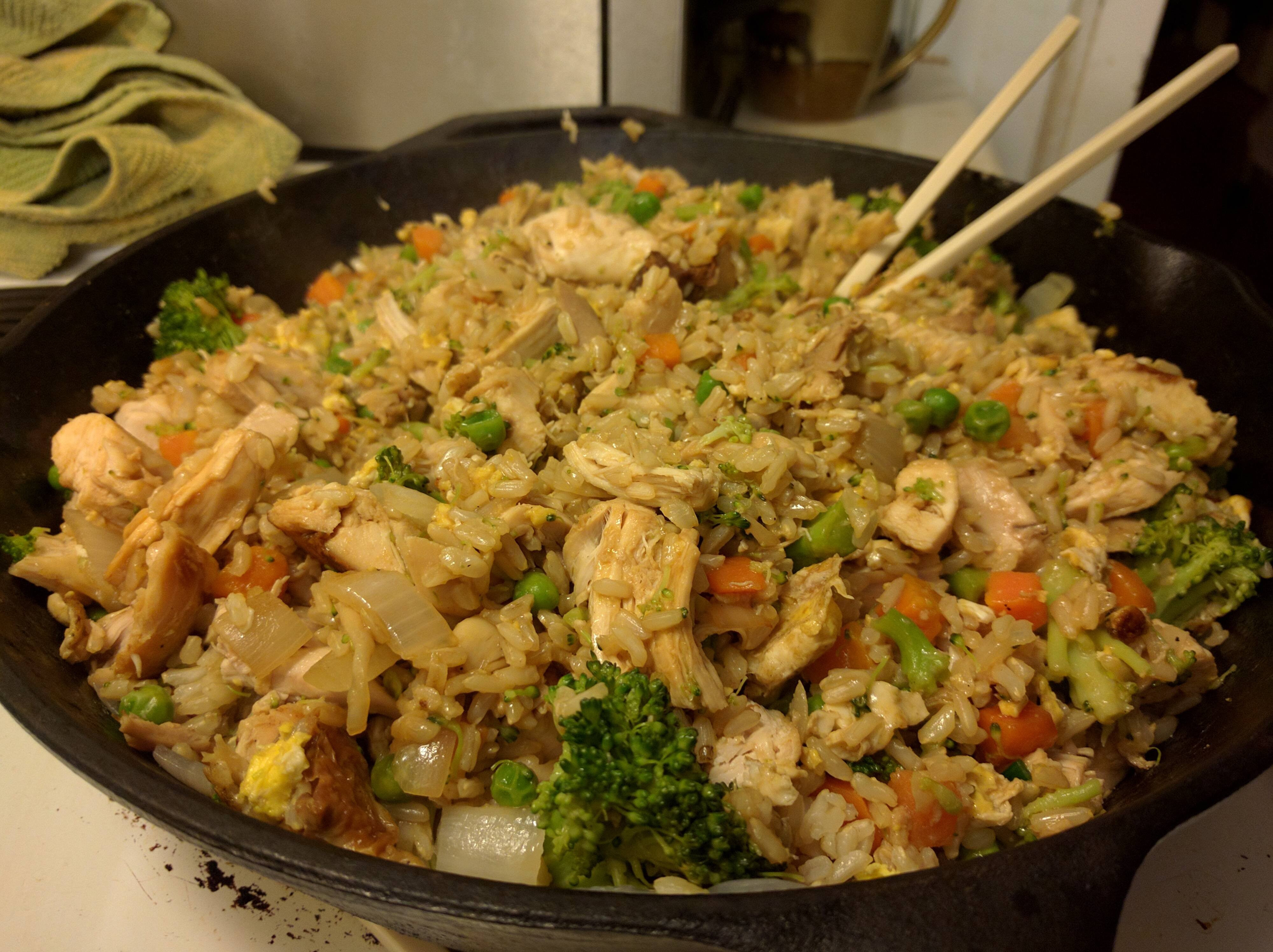 Homemade Chicken Fried Rice
 Homemade chicken fried rice food