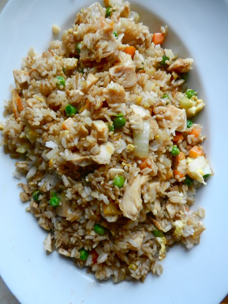 Homemade Chicken Fried Rice
 "Better than takeout chicken fried rice" Homemade plus no