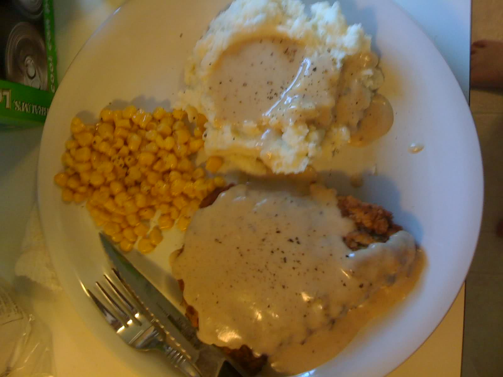 Homemade Chicken Fried Steak
 Homemade chicken fried steak lunch PIC BabyGaga