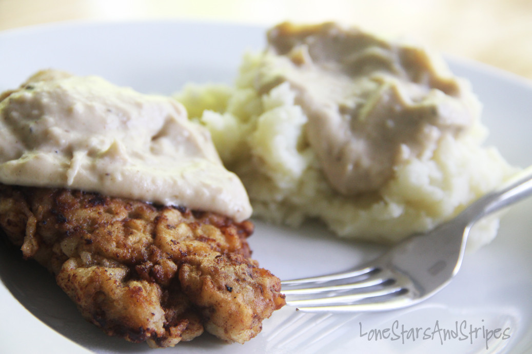 Homemade Chicken Fried Steak
 Lone Stars and Stripes perfect chicken fried steak with