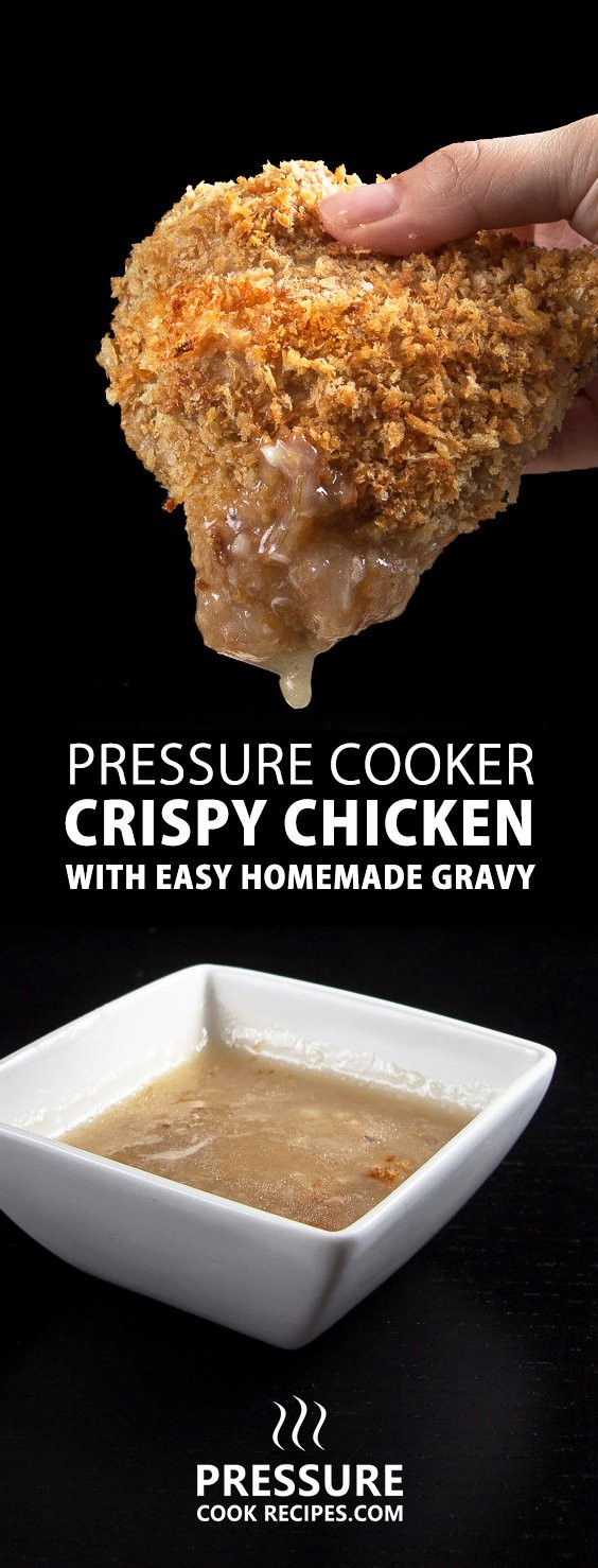 Homemade Chicken Gravy
 Crispy Pressure Cooker Chicken with Homemade Chicken Gravy