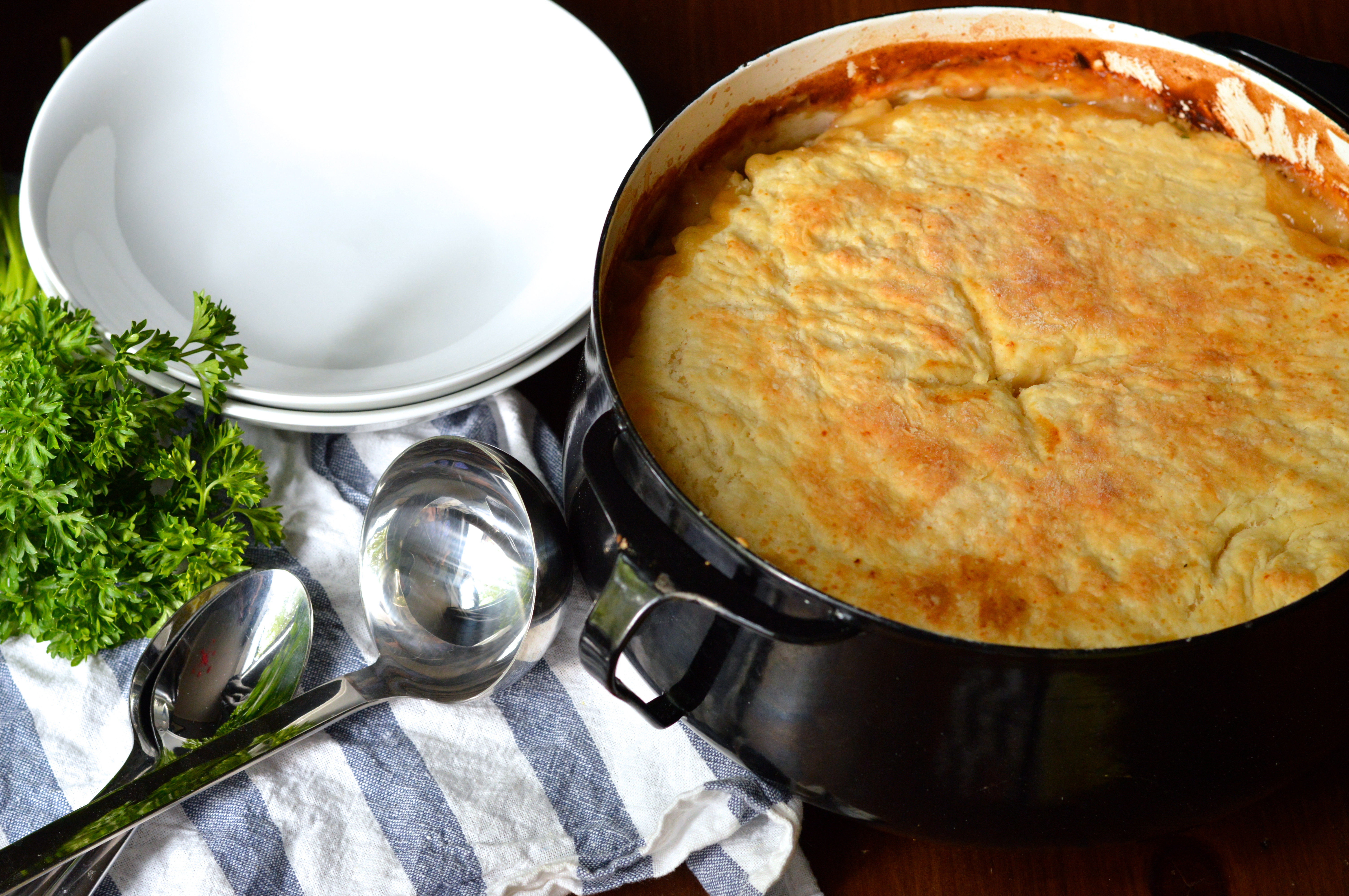 Homemade Chicken Pot Pie Crust
 homemade chicken pot pie with buttermilk biscuit crust