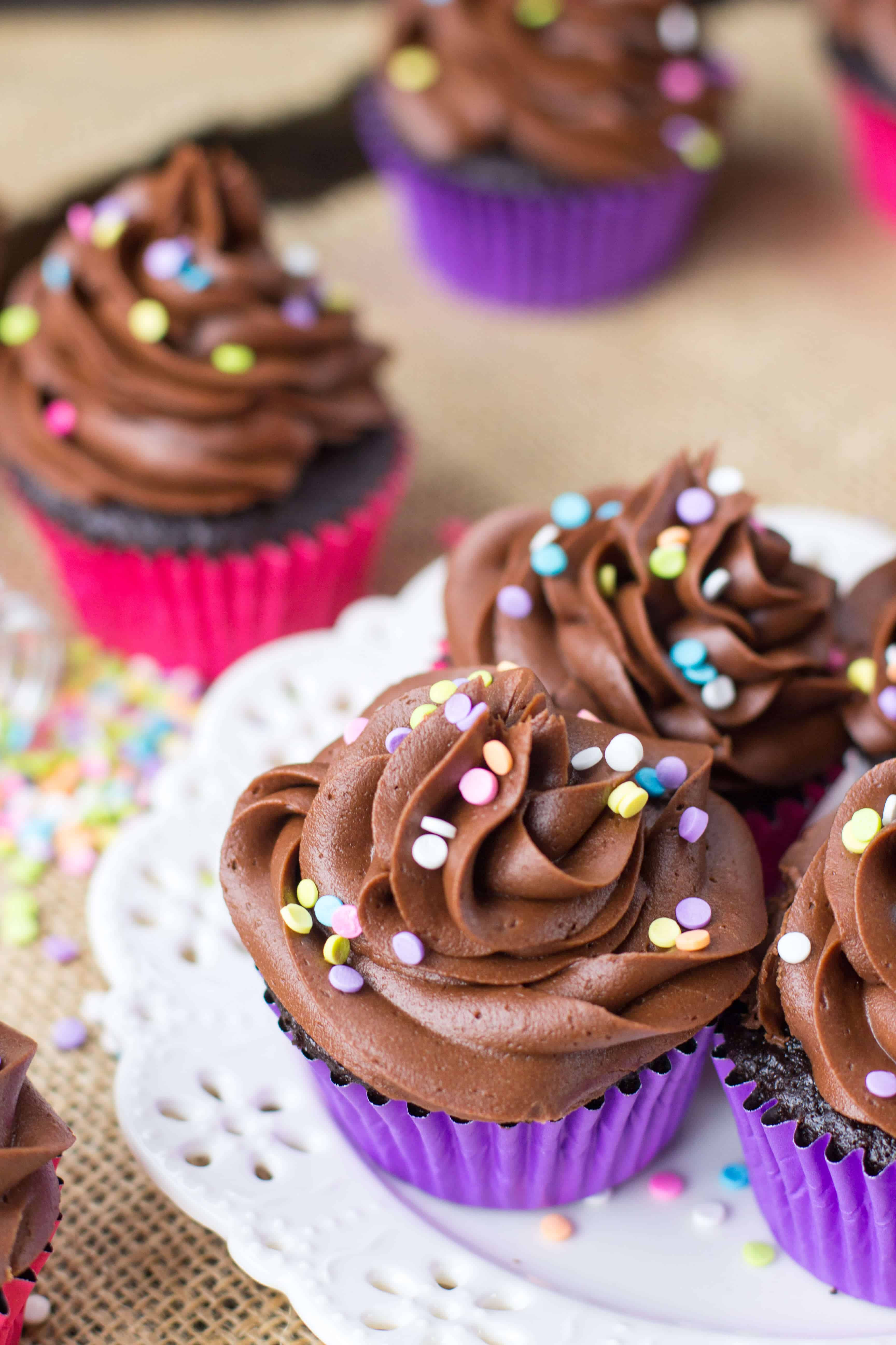 Homemade Chocolate Cupcakes
 Easy Chocolate Cupcakes Sugar Spun Run