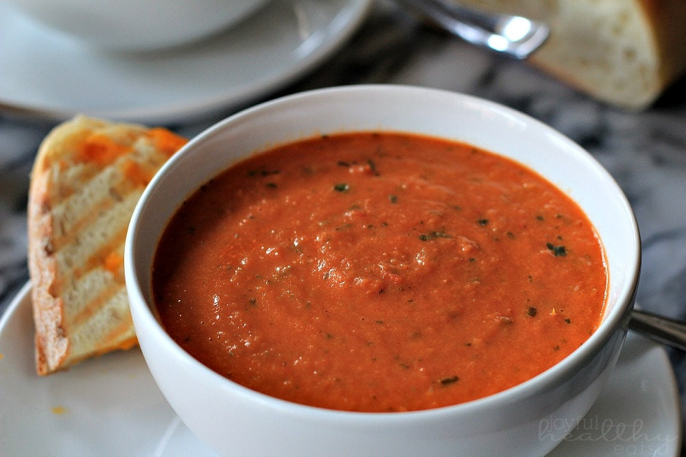 Homemade Creamy Tomato Soup
 Creamy Tomato Basil Soup