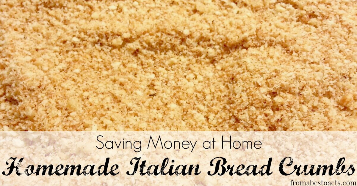 Homemade Italian Bread Crumbs
 Homemade Italian Bread Crumbs