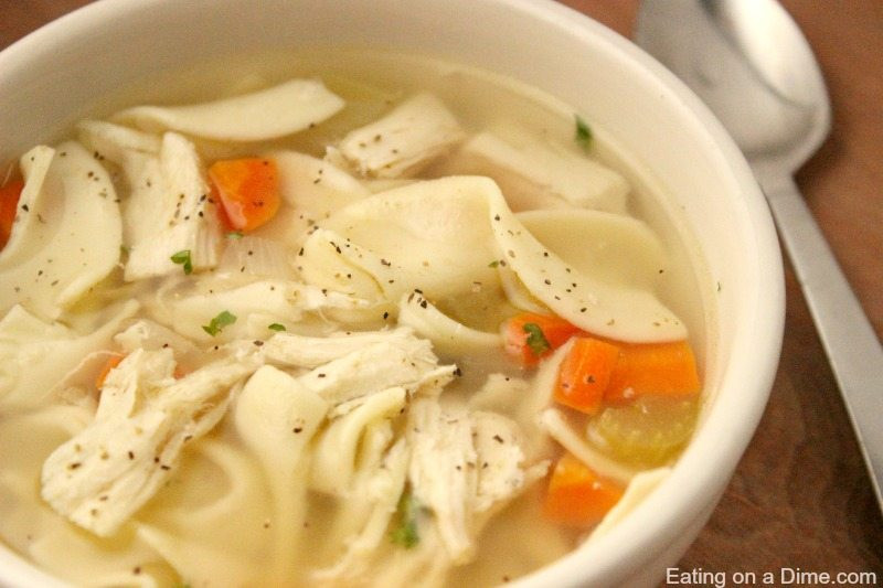 Homemade Noodles For Chicken Noodle Soup
 20 minute Homemade Chicken Noodle Soup Recipe Eating on