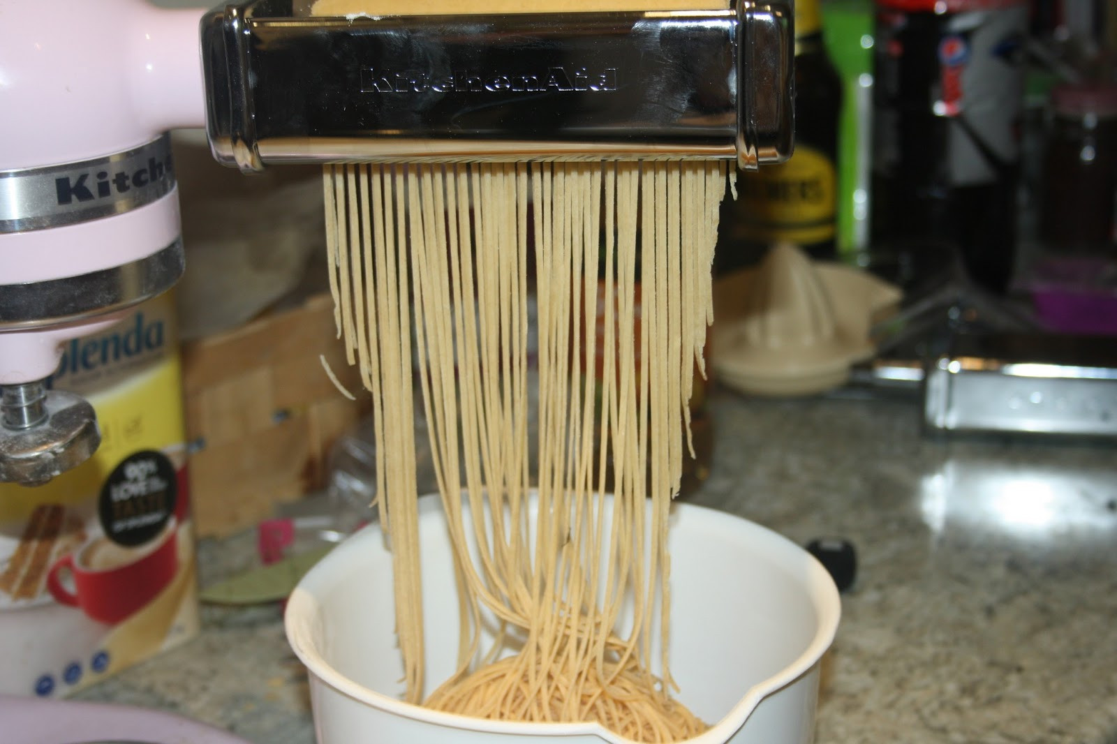 Homemade Pasta Kitchenaid
 Caroline Makes Fresh Homemade Spaghetti with