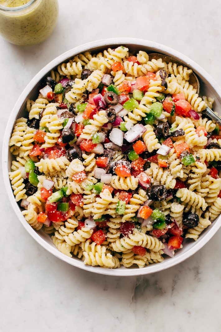 Homemade Pasta Salad
 Easy California Pasta Salad with Italian Dressing Recipe