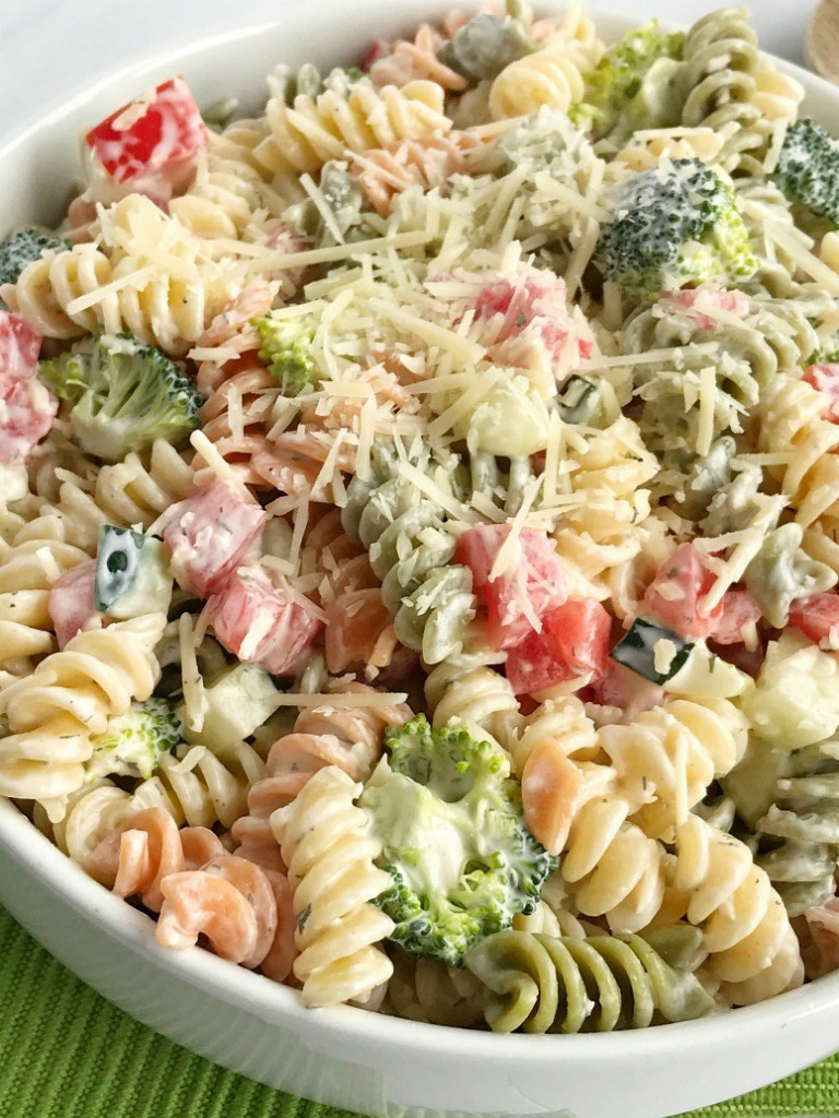 Homemade Pasta Salad
 Ranch Pasta Salad To her as Family
