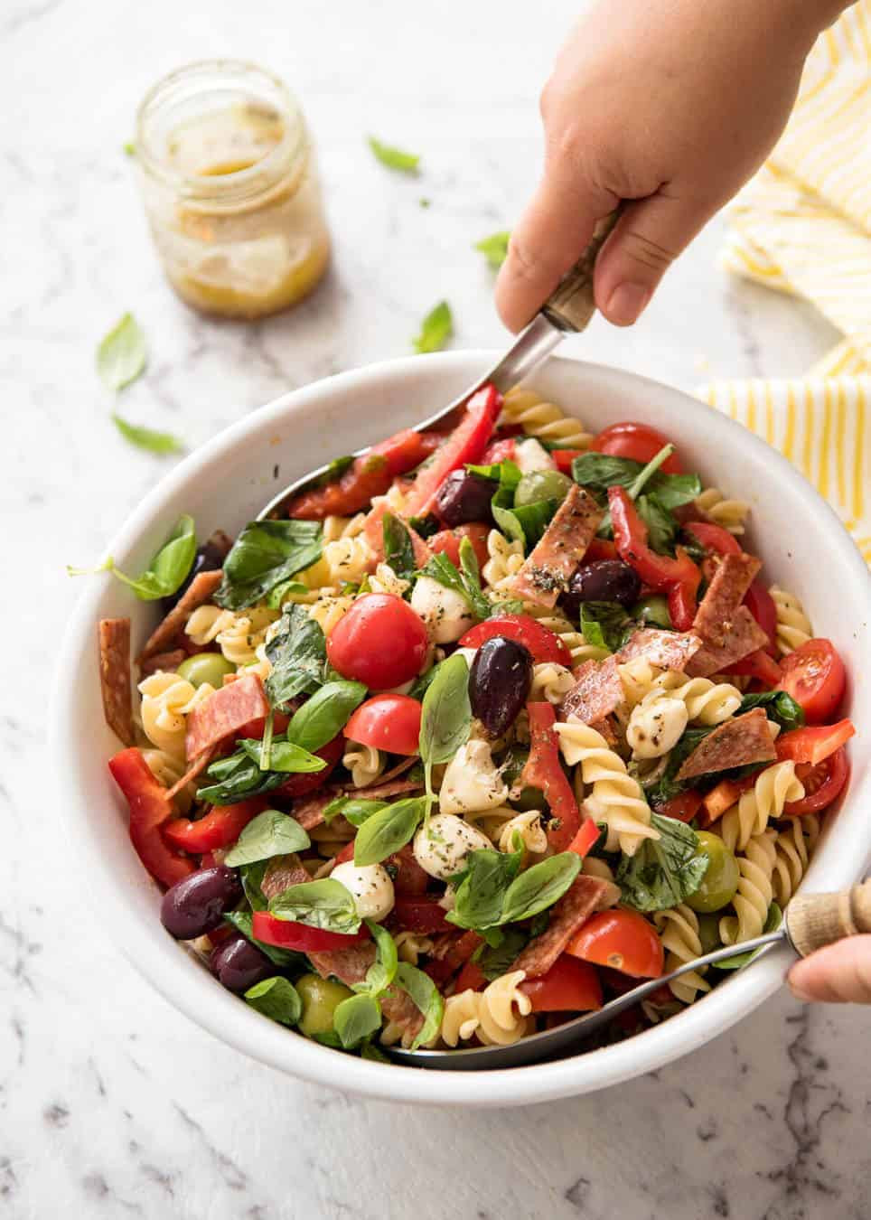 Homemade Pasta Salad
 Italian Pasta Salad with Homemade Italian Dressing