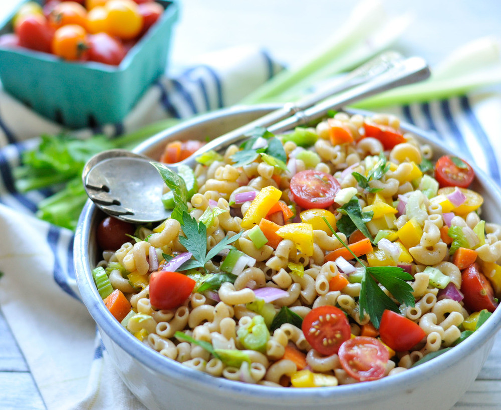 Homemade Pasta Salad
 Garden Pasta Salad with Homemade Italian Dressing — Real