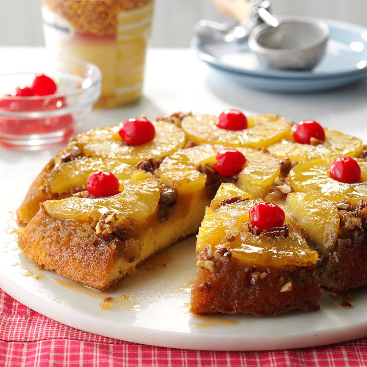 Homemade Pineapple Upside Down Cake
 Skillet Pineapple Upside Down Cake Recipe