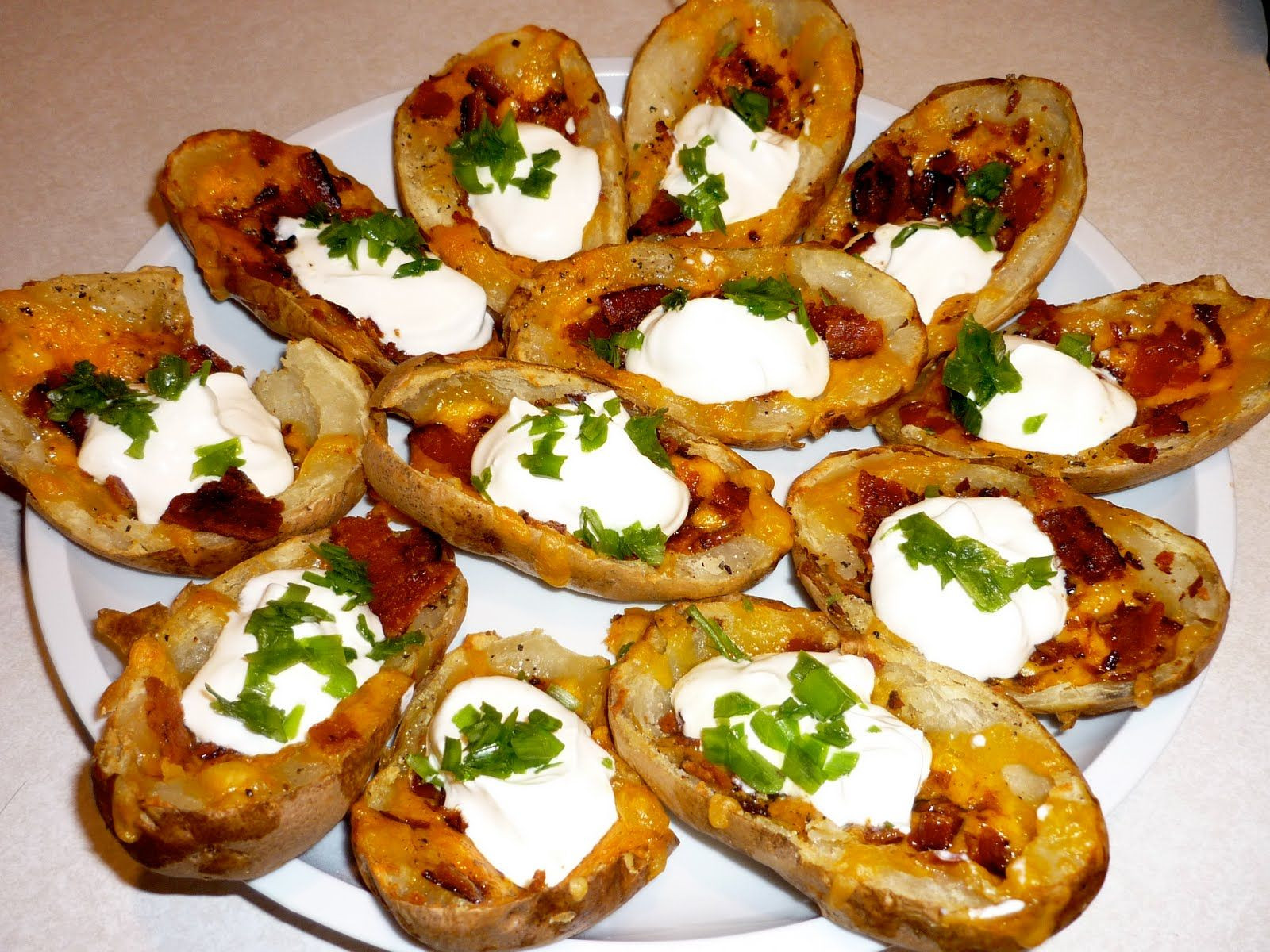 Homemade Potato Skins
 Homemade potato skins nummies