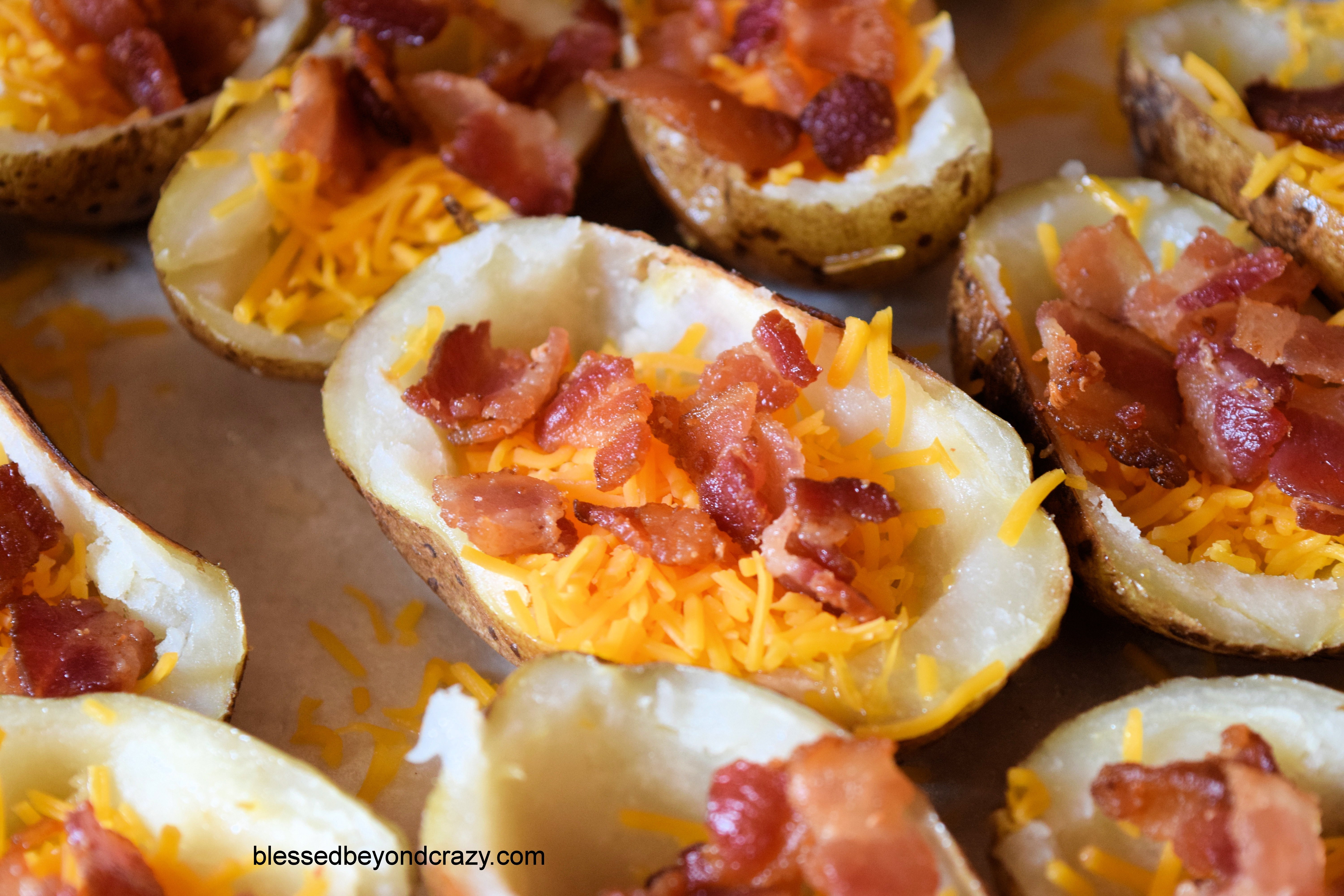 Homemade Potato Skins
 Homemade Loaded Potato Skins