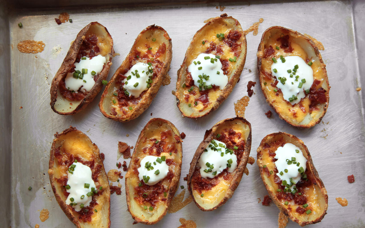 Homemade Potato Skins
 Easy Potato Skins Recipe Chowhound