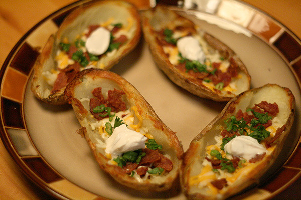 Homemade Potato Skins
 Homemade potato skins