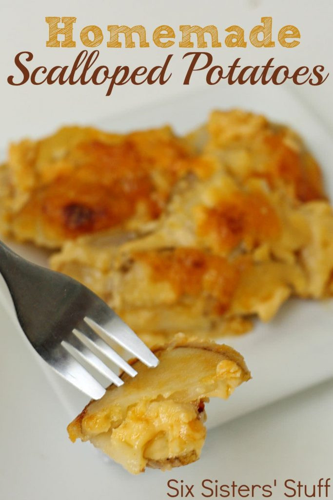 Homemade Scalloped Potatoes
 Homemade Scalloped Potatoes Recipe – Six Sisters Stuff