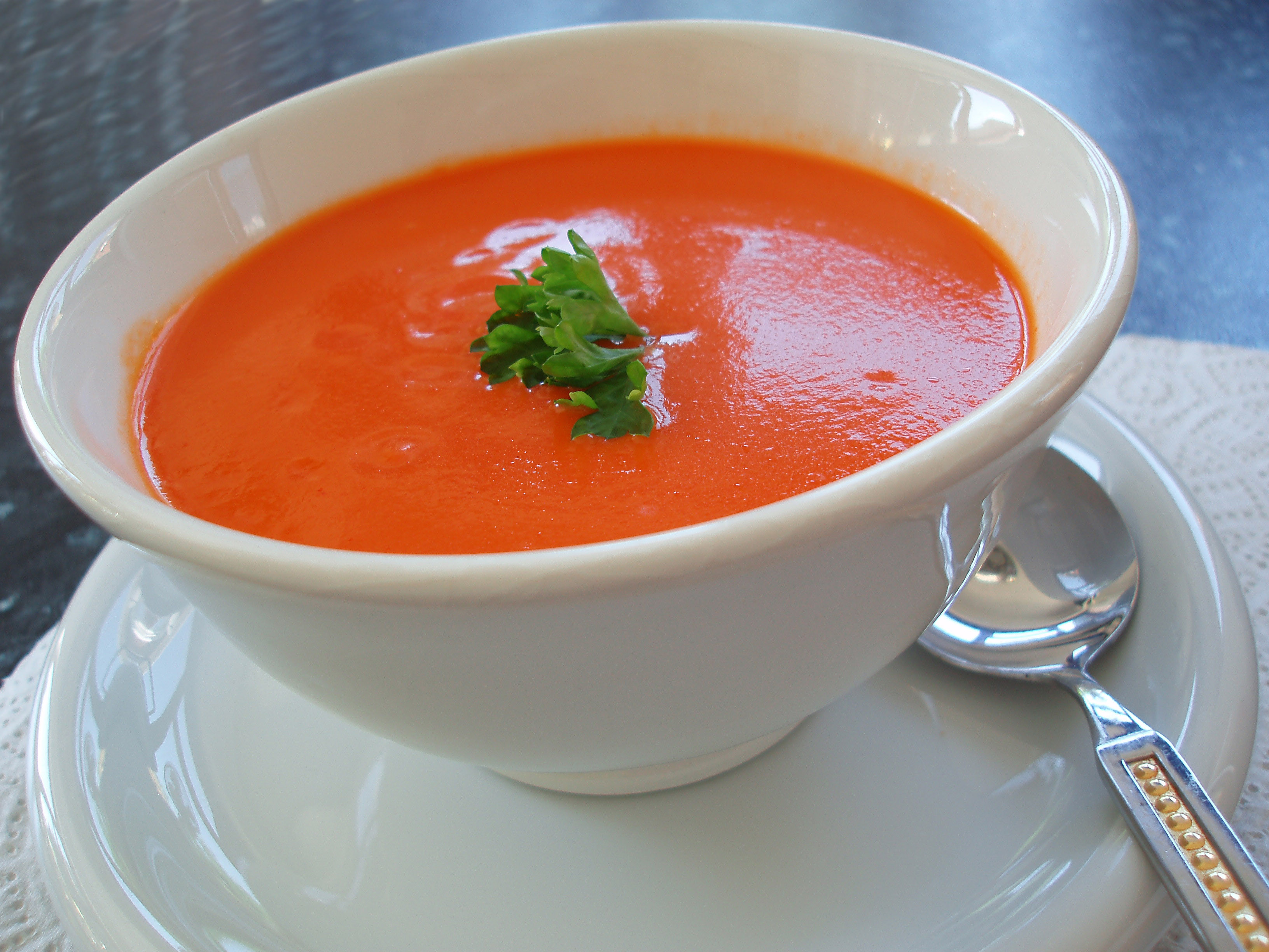 Homemade Tomato Basil Soup
 Catherine s Homemade Tomato Soup For A Crowd