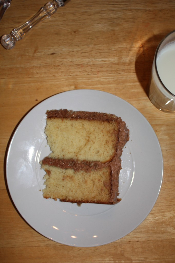 Homemade Yellow Cake
 Homemade Yellow Cake with Chocolate Fudge Frosting & How