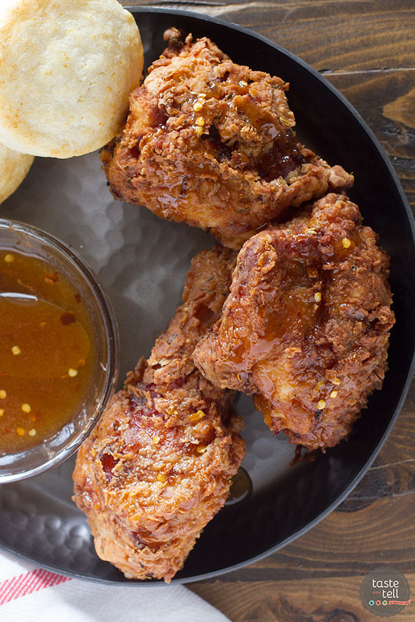 Honey Fried Chicken
 Tip for Holiday & New Years Fun with Chef Rebecca Lang