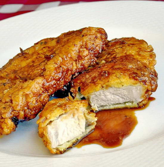 Honey Garlic Pork Chops
 Worlds Best Recipes Double Crunch Honey Garlic Pork Chops