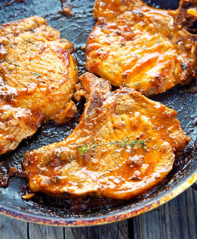 Honey Garlic Pork Chops
 The Iron You Honey Garlic Glazed Pork Chops