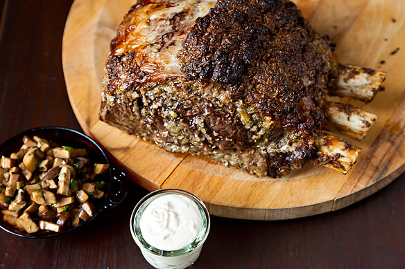 Horseradish Sauce For Prime Rib
 Roasted Prime Rib with Sauteed Mushrooms and Mom s Creamy