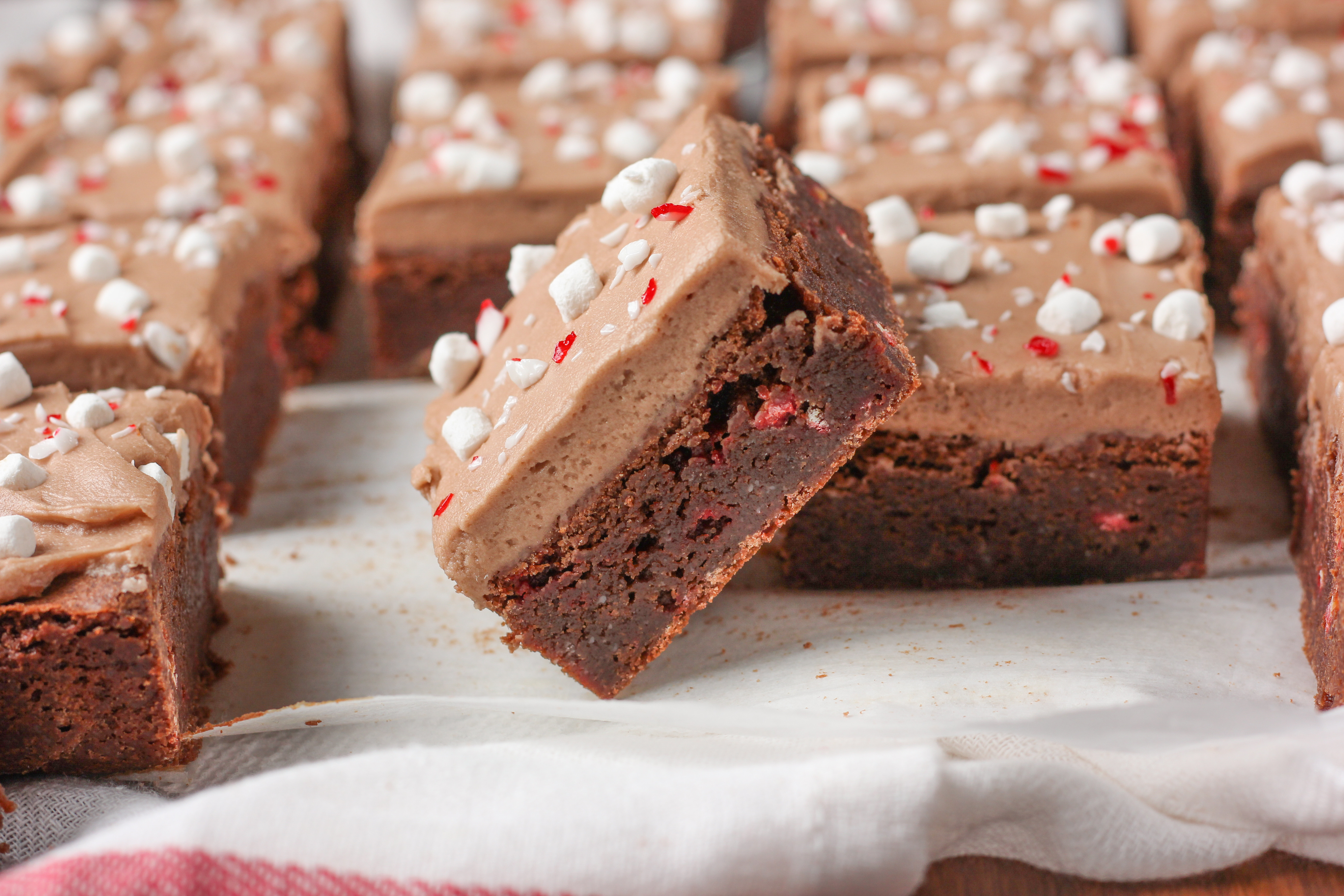 Hot Chocolate Brownies
 Peppermint Hot Chocolate Brownies A Kitchen Addiction