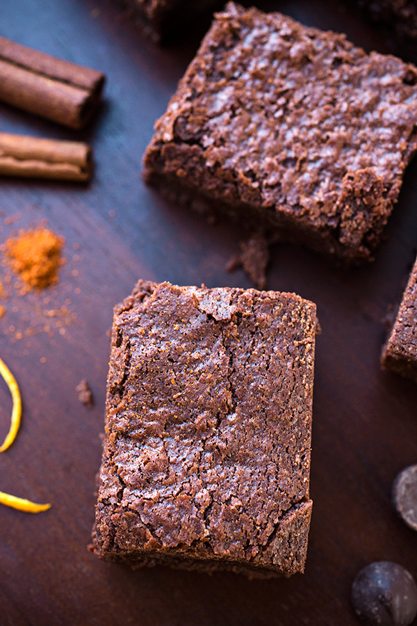 Hot Chocolate Brownies
 “Sweet Heat” Mexican Hot Chocolate Brownies