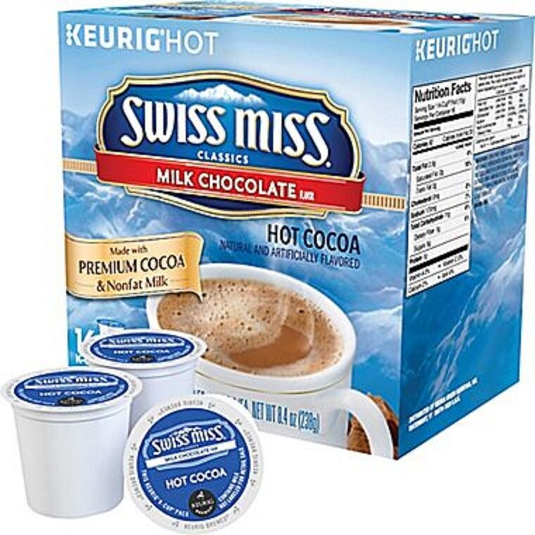 Hot Chocolate K Cups
 Swiss Miss Classic Milk Chocolate Hot Cocoa Keurig K Cups