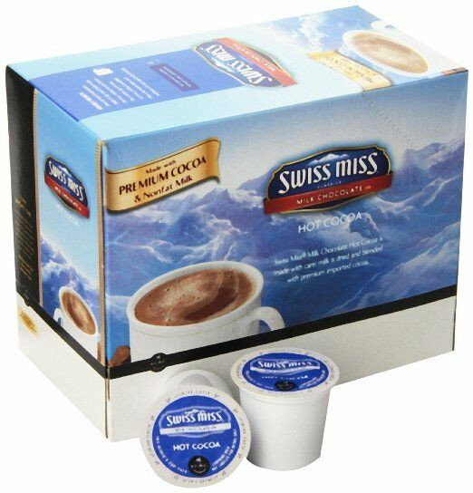 Hot Chocolate K Cups
 Swiss Miss MILK CHOCOLATE HOT COCOA Keurig K cups 24 Pack
