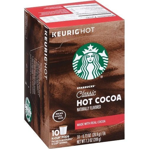 Hot Chocolate K Cups
 Starbucks Hot Cocoa Classic Keurig K Cups