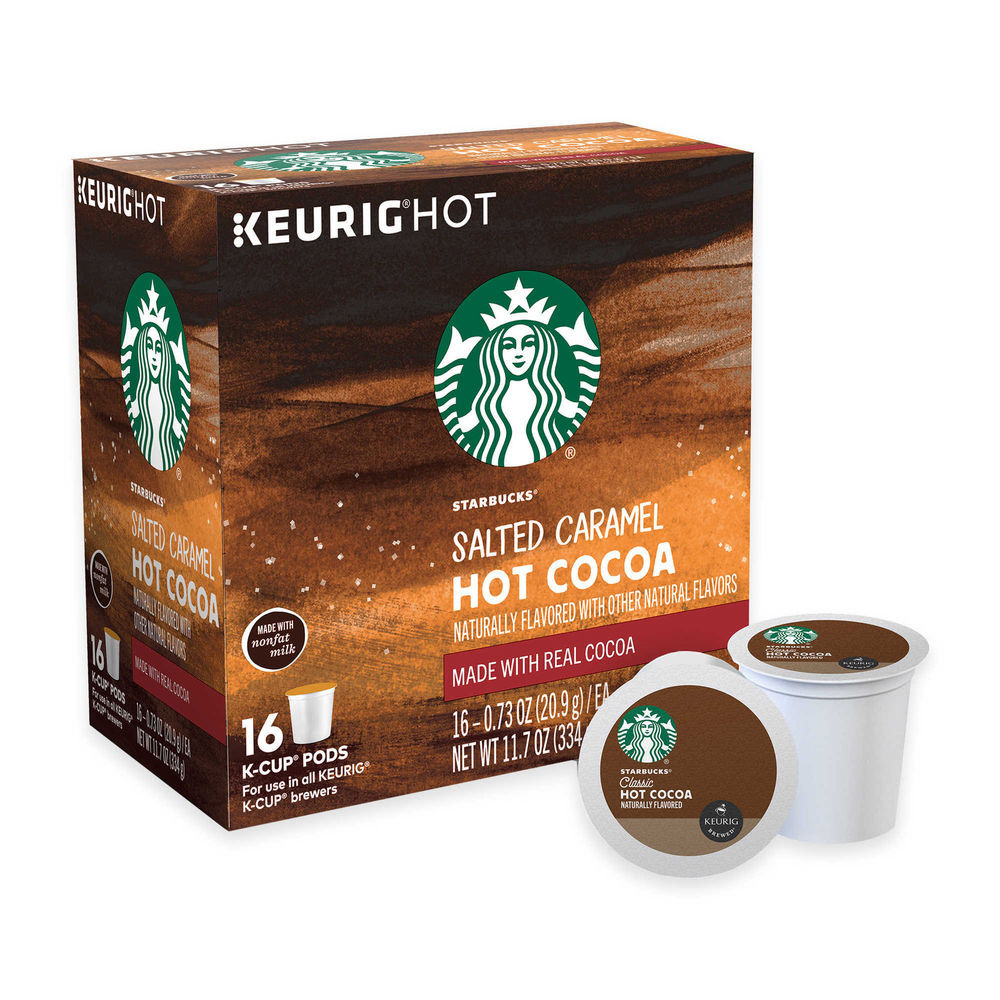 Hot Chocolate K Cups
 Starbucks Salted Caramel Hot Cocoa Keurig K Cups 48 count