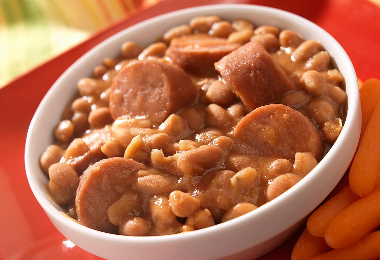 Hot Dogs And Beans
 Beans and Hot Dog Casserole Recipe