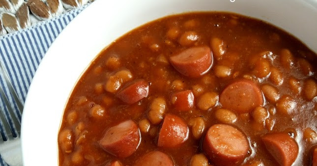 Hot Dogs And Beans
 South Your Mouth Franks & Beans