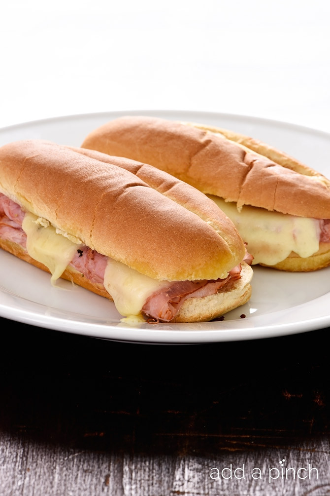 Hot Ham And Cheese Sandwiches
 Hot Ham and Cheese Sandwiches Recipe Add a Pinch