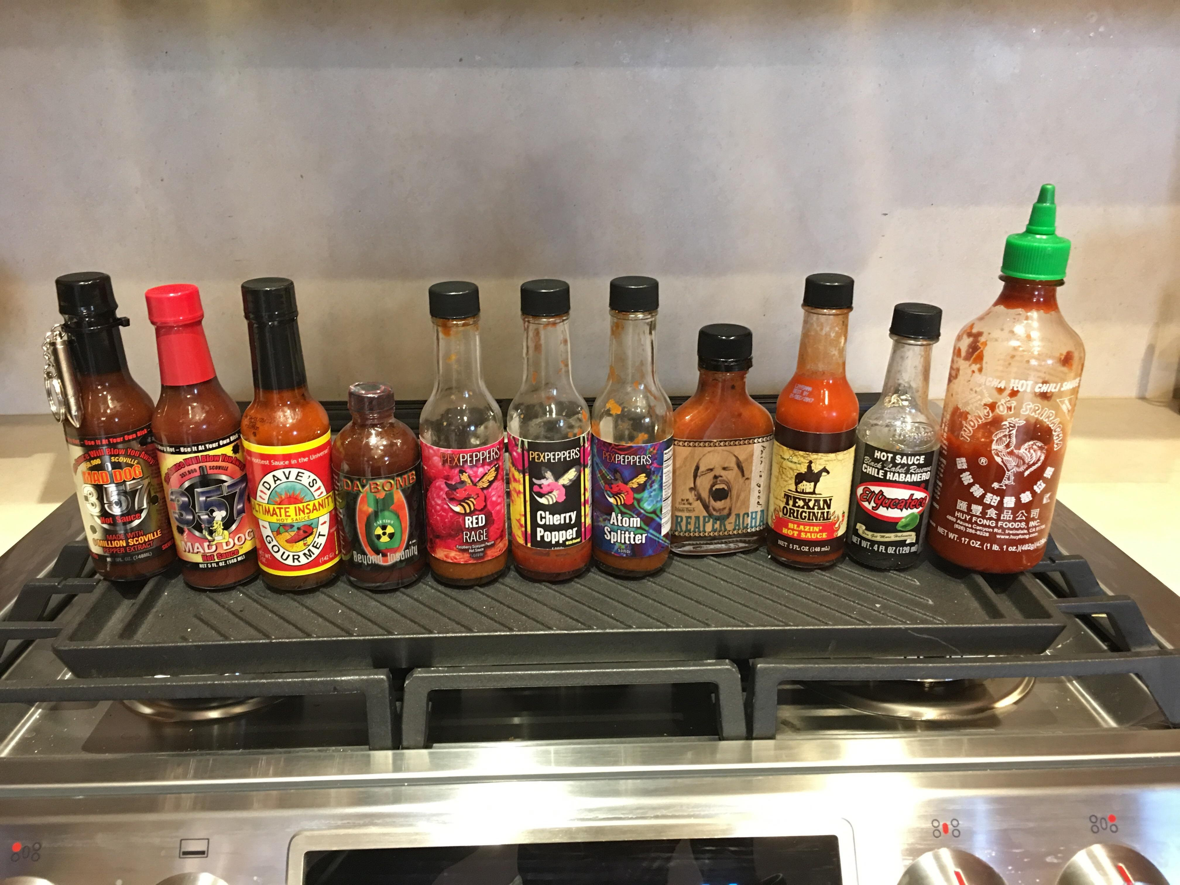 Hot Ones Hot Sauces
 Improvising the hot ones challenge with my buddy u