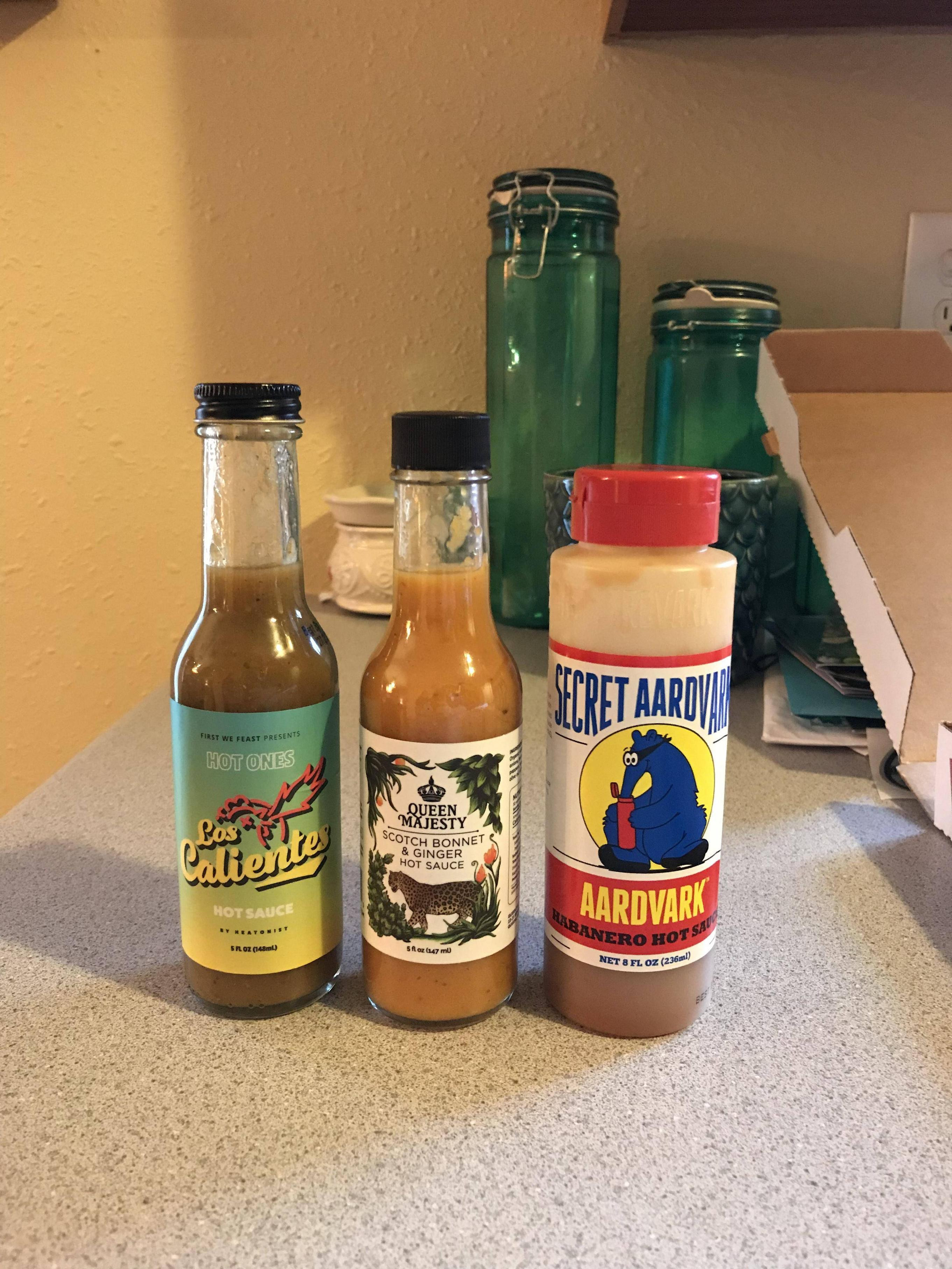 Hot Ones Hot Sauces
 Ordered three new sauces after discovering Hot es last