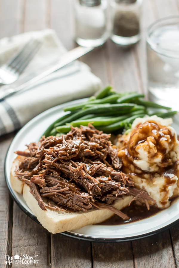 Hot Roast Beef Sandwiches
 Slow Cooker Hot Roast Beef Sandwiches The Magical Slow