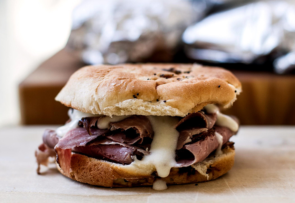 Hot Roast Beef Sandwiches
 Hot Roast Beef Sandwiches with Pepper Jack Cheese Sauce