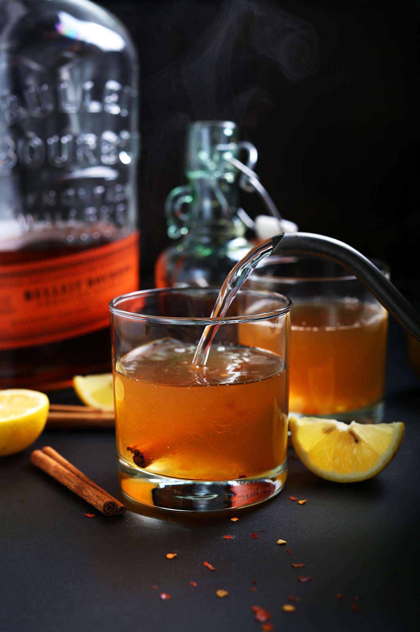 Hot Whiskey Drinks
 Cinnamon Bourbon Hot Toddy