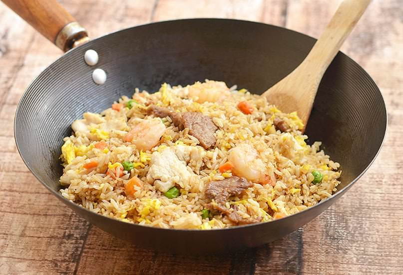 House Special Fried Rice
 how to velvet meat