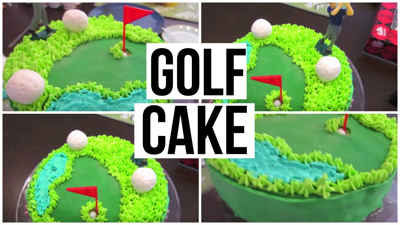 How Big Is A 1/4 Sheet Cake
 Golf cake tutorial