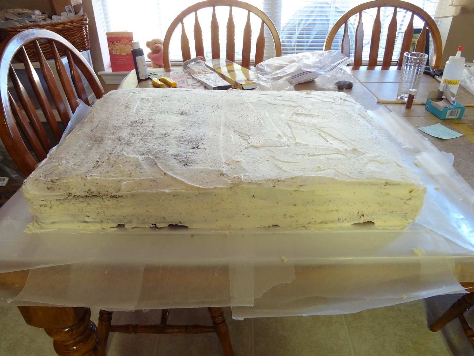 How Big Is A Half Sheet Cake
 The Gluten Free Wife Eagle Birthday Cake