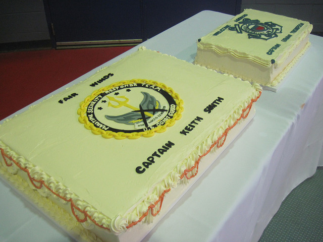 How Big Is A Half Sheet Cake
 Change of mand Coast Guard Cakes