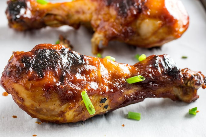 How Long Does It Take To Bake Chicken Legs
 Baked BBQ Chicken Drumsticks Recipe Dishing Delish