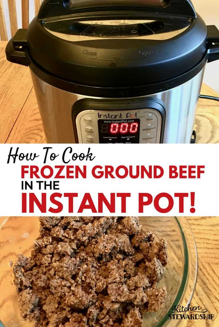 How Long Is Frozen Ground Beef Good For
 How to Cook FROZEN Ground Beef in the Instant Pot Pressure