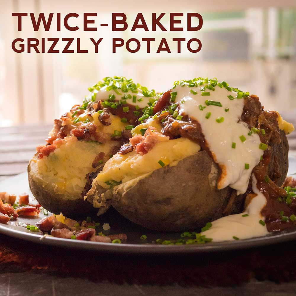 How Long To Bake A Potato At 425
 Twice Baked Grizzly Potato – Grizzly Fare