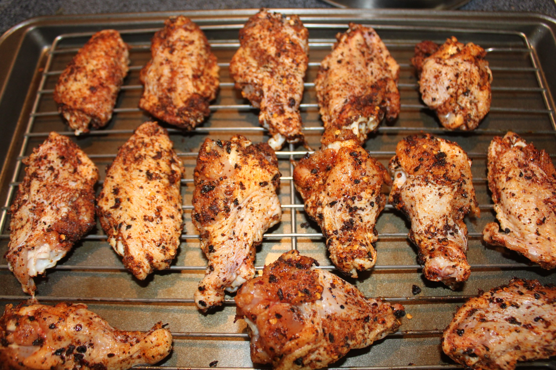 How Long To Bake Chicken Wings At 350
 BAKED Chicken Wings Recipe With Chipotle Dry Rub