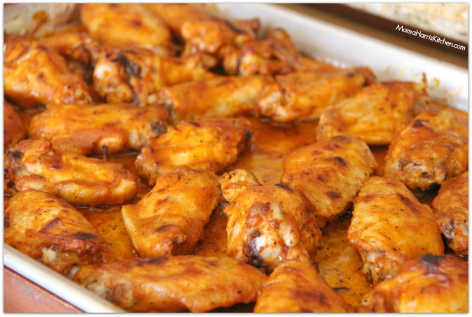 How Long To Bake Chicken Wings At 425
 Peach Barbecue Baked Chicken Wings Mama Harris Kitchen